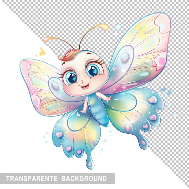 PSD drawing of a fantasy butterfly