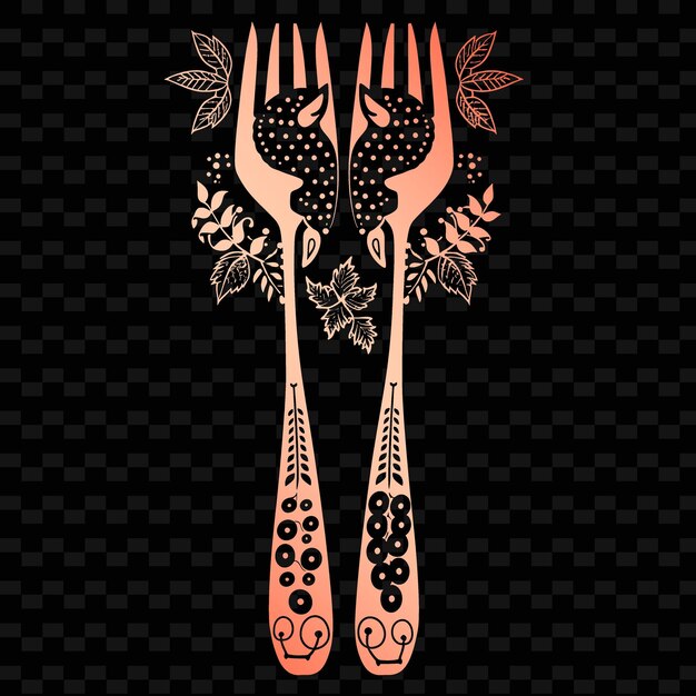 PSD a drawing of a fork with a pattern of a woman holding a knife and the words quot eat quot