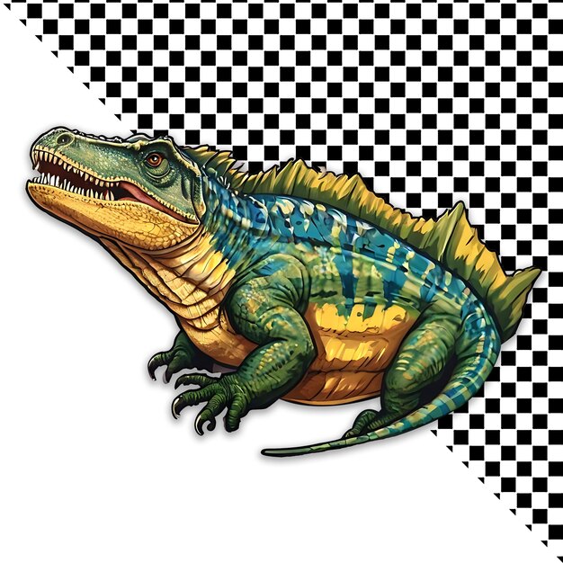 PSD drawing of lizard transparent background psd