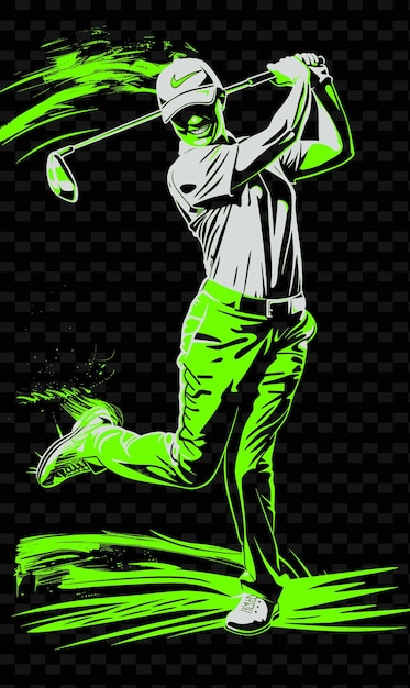 A drawing of a man with a bat and a green background