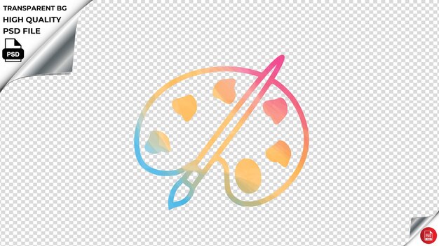 PSD 絵のパレット パステル 色彩のpsd 透明