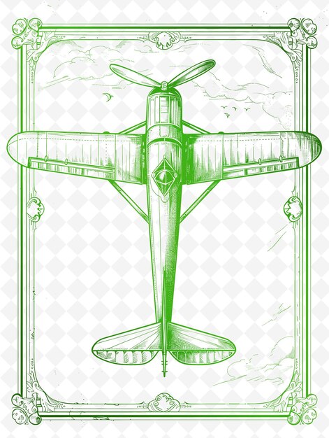 PSD un disegno di un aereo con le parole aereo su di esso