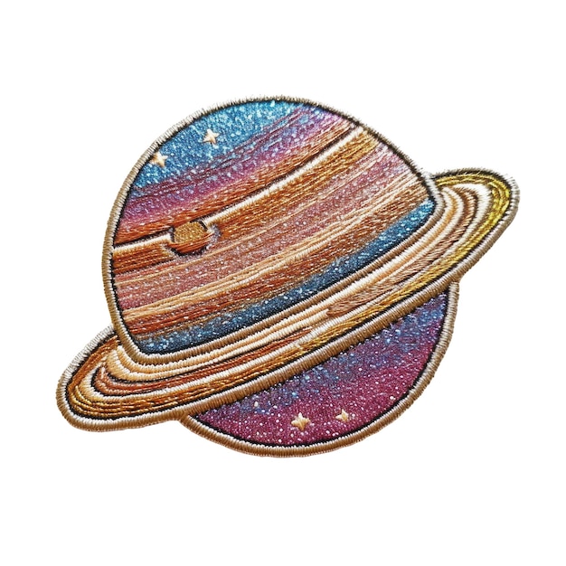 PSD a drawing of a planet with a hat on it