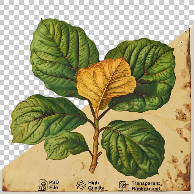 A drawing of a plant on transparent background