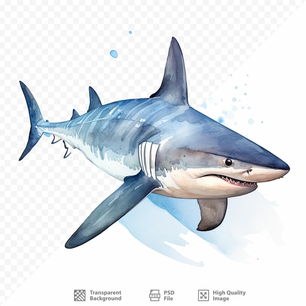 A drawing of a shark with the words shark on it
