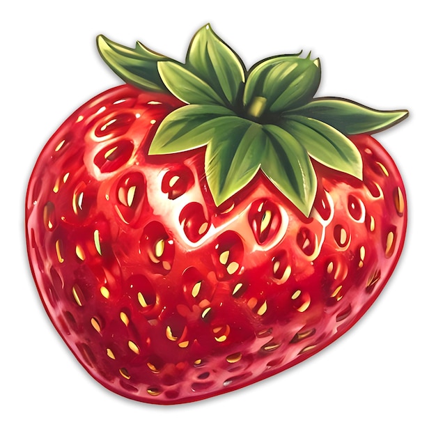 PSD drawing of strawberry logo design psd