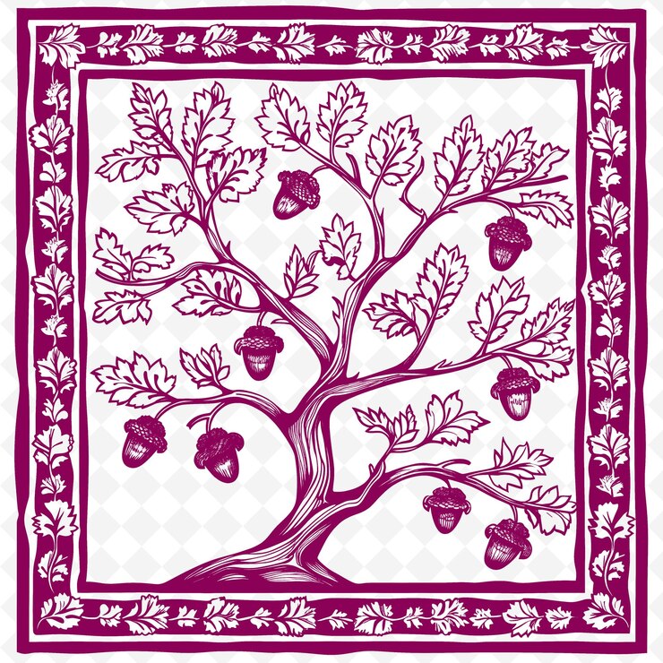 PSD a drawing of a tree with fruit and a drawing of a fruit