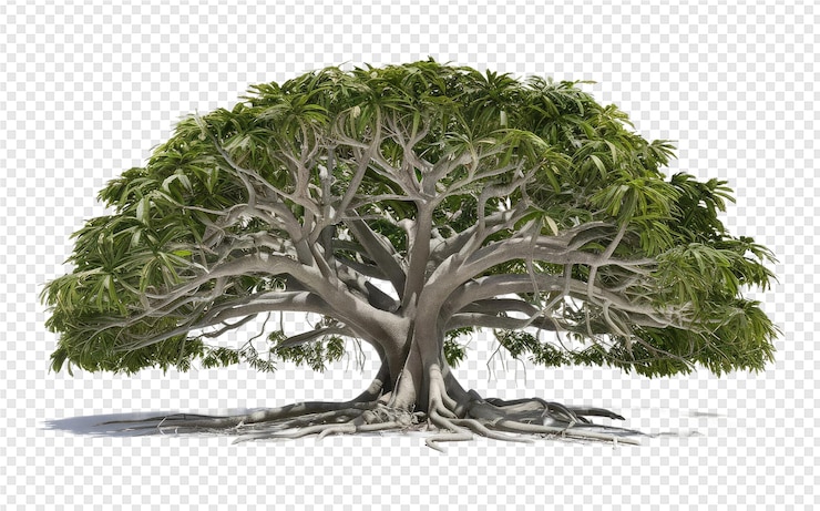 PSD a drawing of a tree with the word tree on it