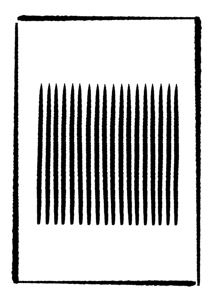PSD drawn lines of different sizes in japanese art style black lines in pencil style png