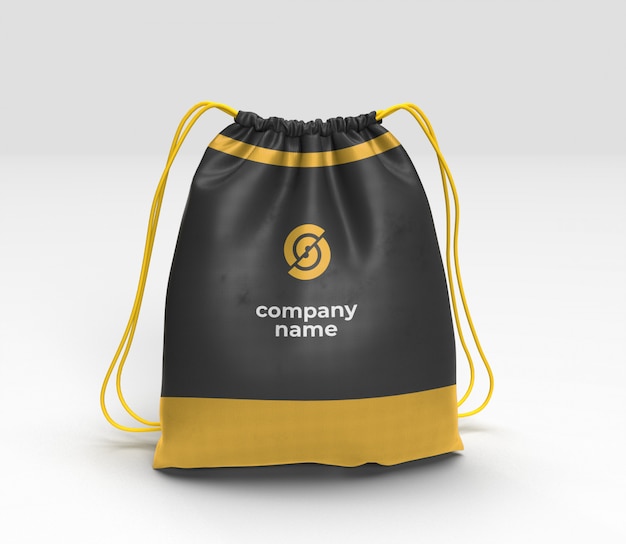 PSD drawstring bag mockup