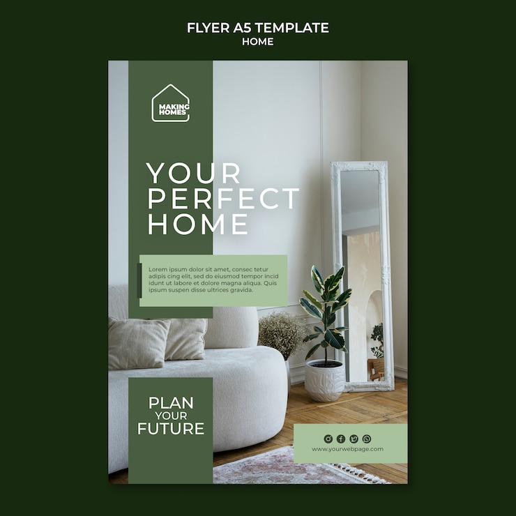 PSD dream home flyer template