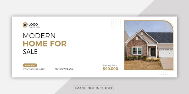 Dream home real state facebook cover banner