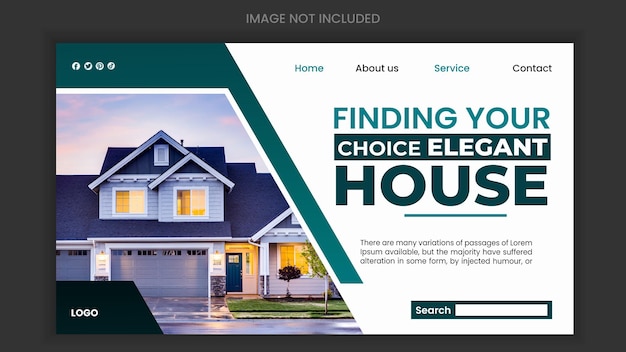 PSD dream house landing page