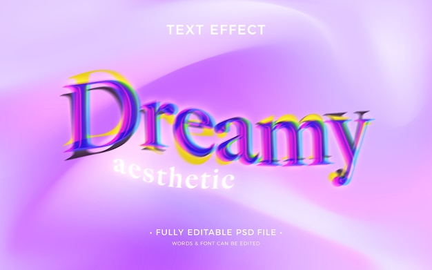 PSD dream text effect