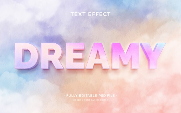 PSD dreamy text effect