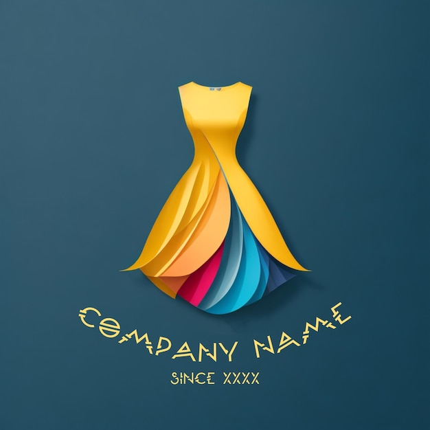 PSD dress company logo for startup