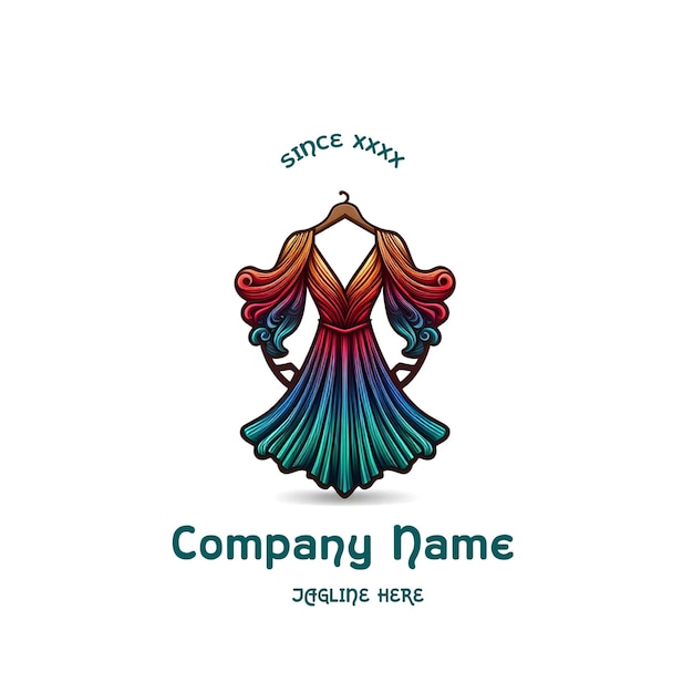 PSD dress company logo for startup