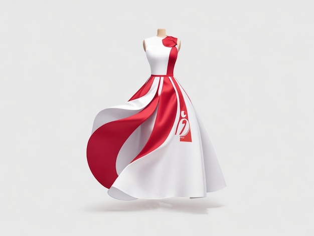 PSD dress design mockup