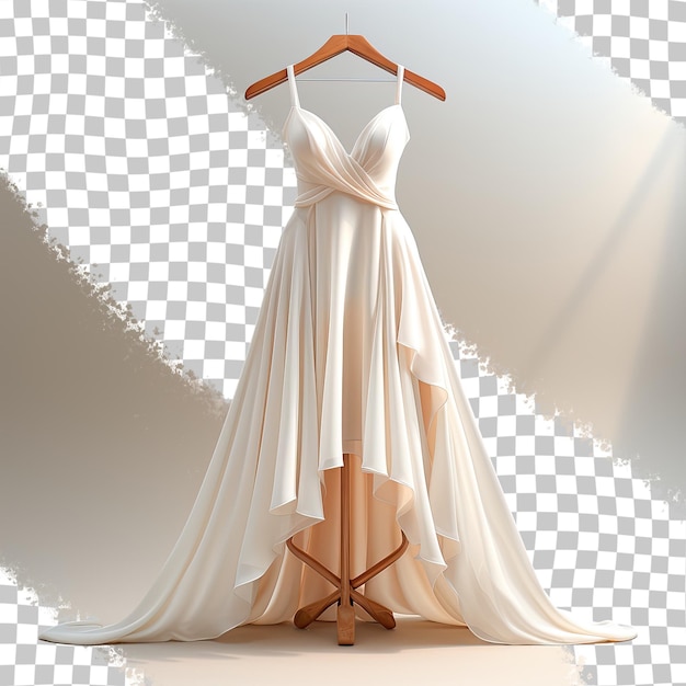 Dress in white transparent background