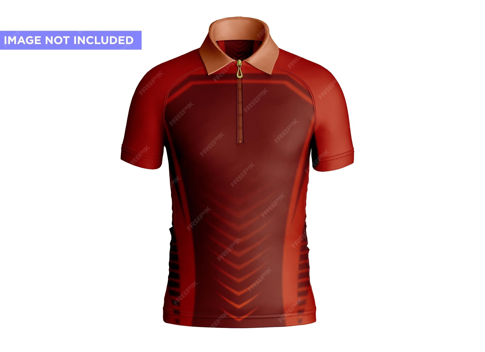 Premium PSD Dress zipper polo tshirt mockup