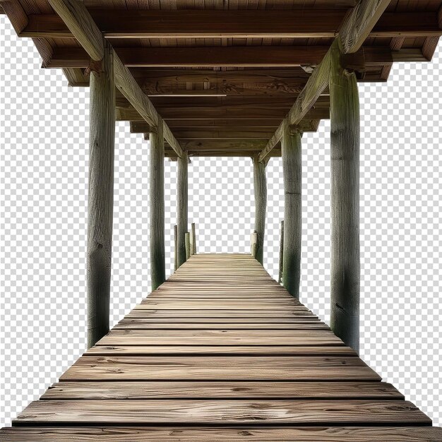 PSD drewniany chodnik jest pokazany z obrazem drewnianej struktury