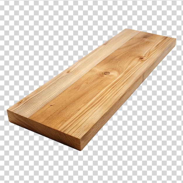PSD drewniany stół z deskami izolowany na przezroczystym tle