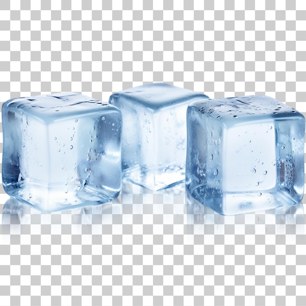 Drie ijsblokjes