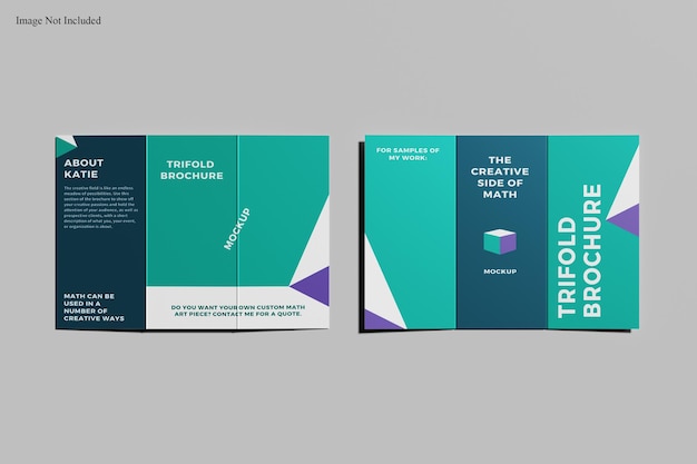 PSD driebladige brochure concept mockup