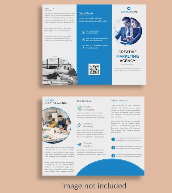 Driebladige brochure