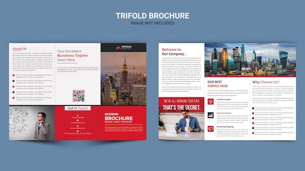 Driebladige brochure