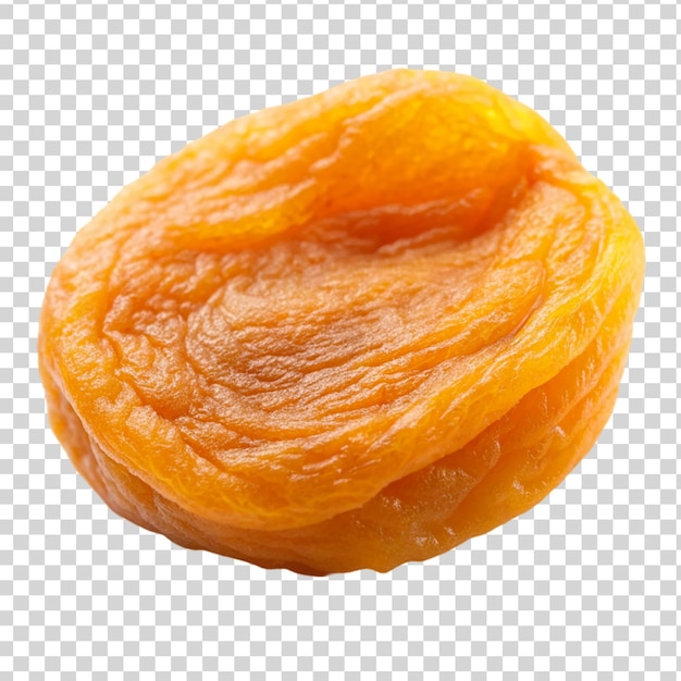 PSD dried apricot isolated on transparent background