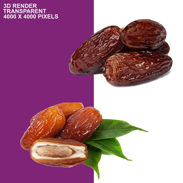 Dried fruits transparent background