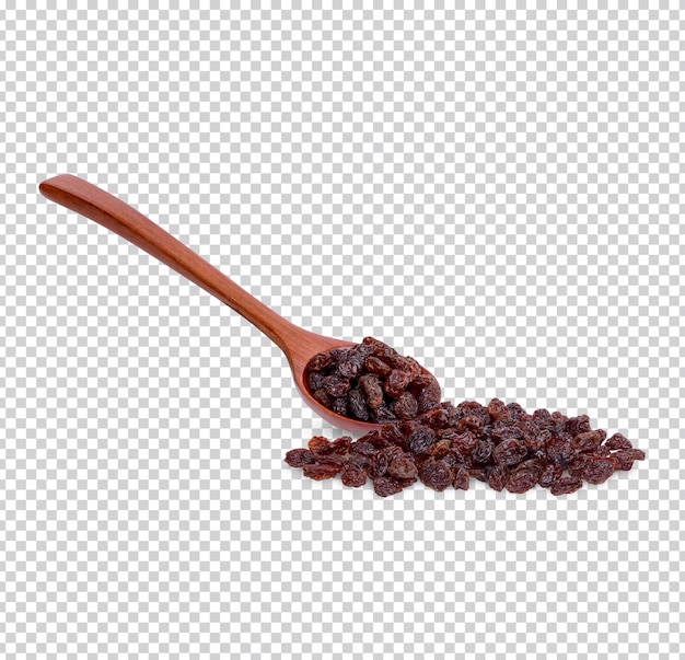 Dried raisins isolated premium psd