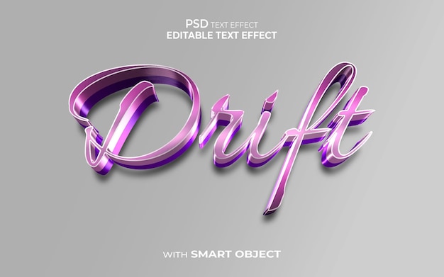 PSD drift teksteffect