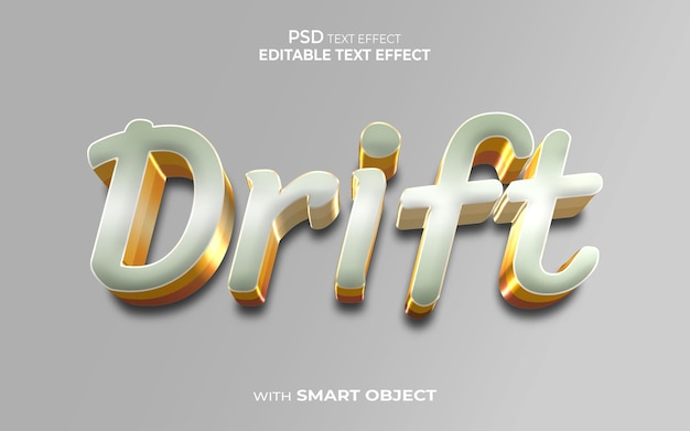 drift text effect