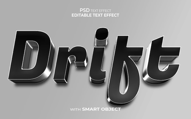 drift text effect