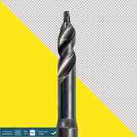 PSD drill bit on white background aspect 11 chaos aesthetic transparent background png psd