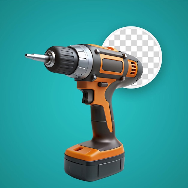 Drill isolated on transparent background