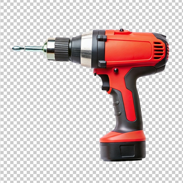 Drill on transparent background