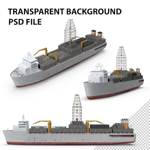 PSD drilling ship png