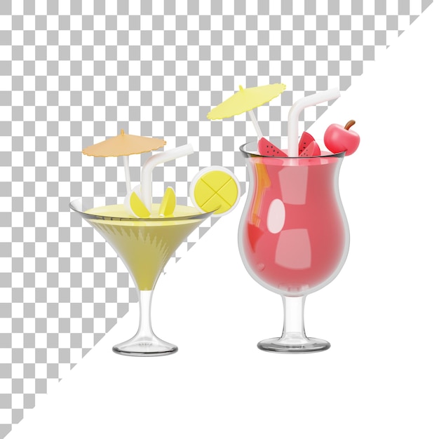 3dイラストを飲む