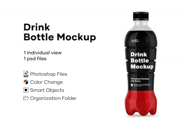 PSD drink bottle mockup