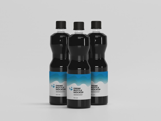 PSD drink bottle mockup