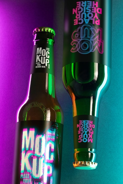 PSD drink brand mockup