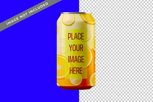 Drink can editable mockup