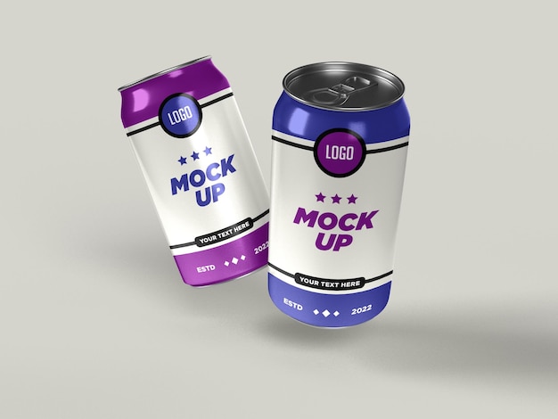 Bevanda può mockup design