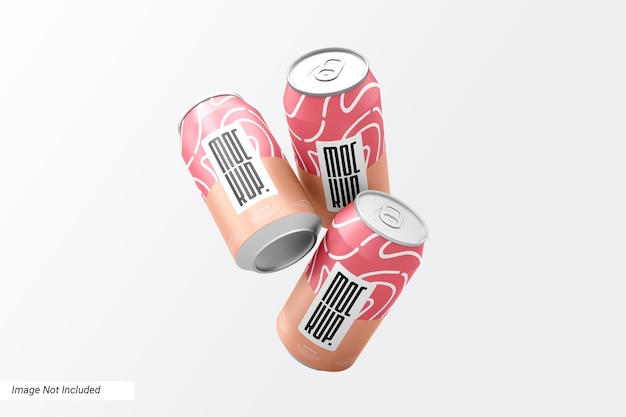 PSD drink can mockup front view