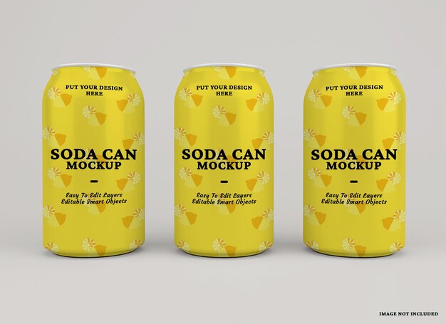 PSD drink can mockup isolated