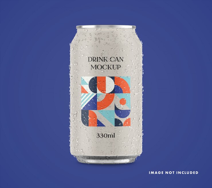 PSD drink can mockup