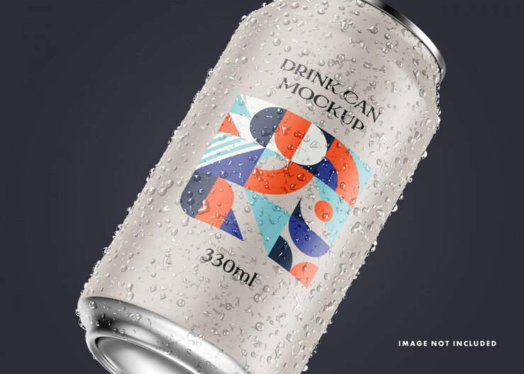 PSD drink can mockup